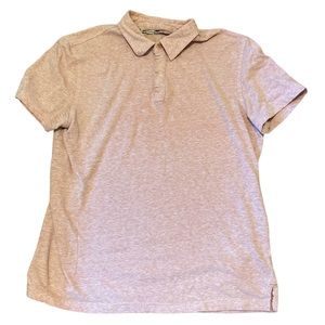 John Varvatos * USA - salmon short sleeve dress shirt - medium (M)